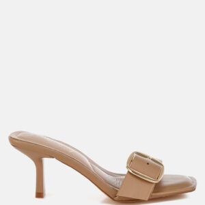 Acacia Buckle Strap Slip On Sandals