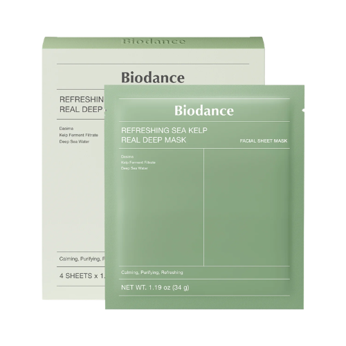 Biodance Refreshing Sea Kelp Real Deep Mask 34g – Mascarilla Hidrogel Calmante y Equilibrante