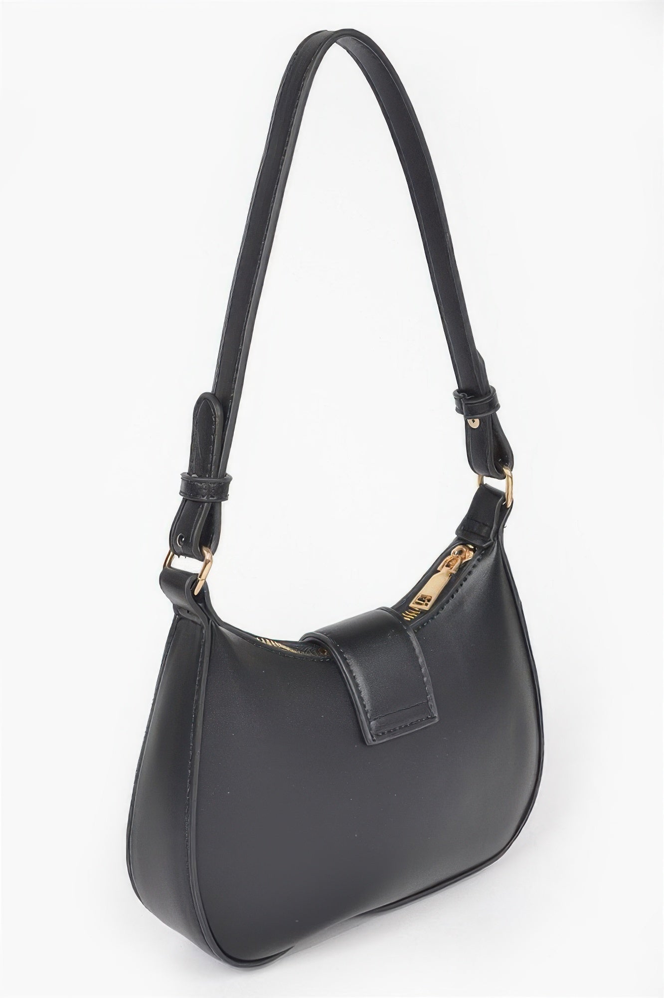 HANDBAG NOLITA Vegan Leather Small Hobo Metal Ribbon – BYMANYC ® New York - Imagen 3