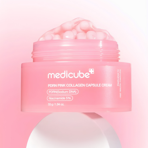 Medicube PDRN Pink Collagen Capsule Cream 55g – Crema Reafirmante con PDRN y Colágeno - Imagen 3