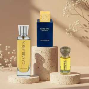 Set Iconos Swiss Arabian: Shaghaf Oud Azraq + Ritual Casablanca (Perfume y Aceite) | Orient Fragance