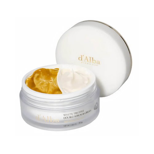 d’Alba White Truffle Double Serum & Cream 70g – Sérum y Crema Facial 2 en 1 Glow - Imagen 2