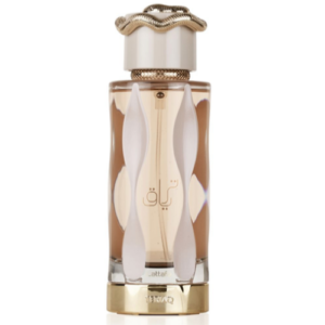 Teriaq Lattafa - Perfume Árabe Femenino de Caramelo, Cuero y Pimienta Rosa